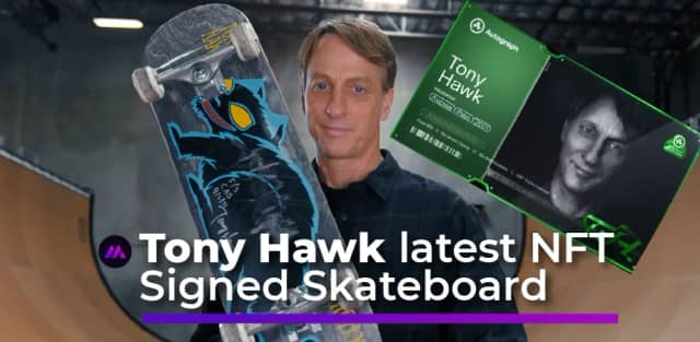 Tony Hawk’s Latest NFTs to come with Signed Physical Skateboards
