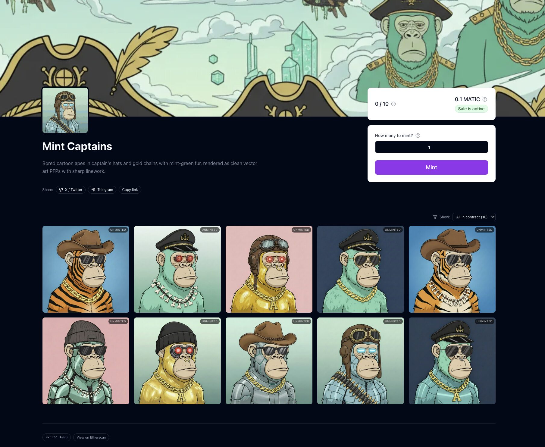 Your mint website, generated automatically when you deploy.