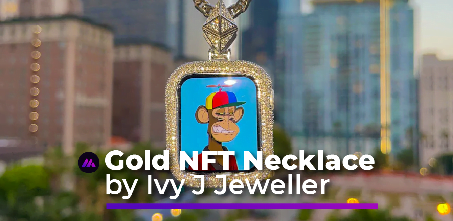 NFT Necklace: Jeweler creates gold necklace with NFT pendant amid the digital art frenzy